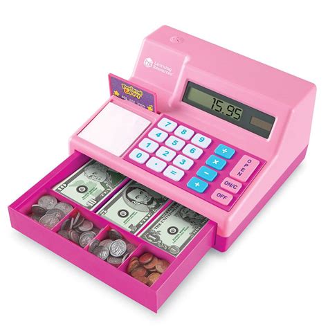 learning resources cash register pink